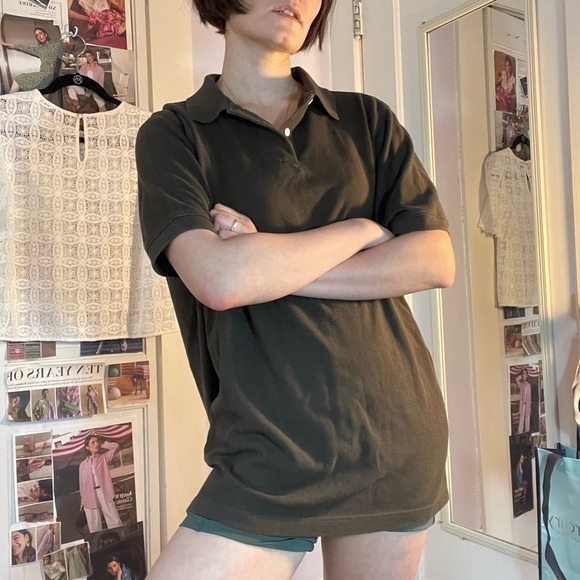 VINTAGE Men’s Banana Republic Olive Green Polo Size M - Picture 6 of 9